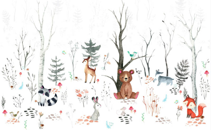 Фотошпалери Тварини в лісі