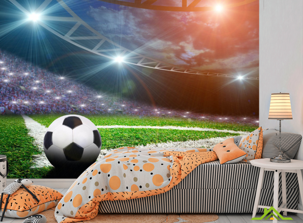 выбрать Фотообои Мяч на поле Каталог фотообоев на стену