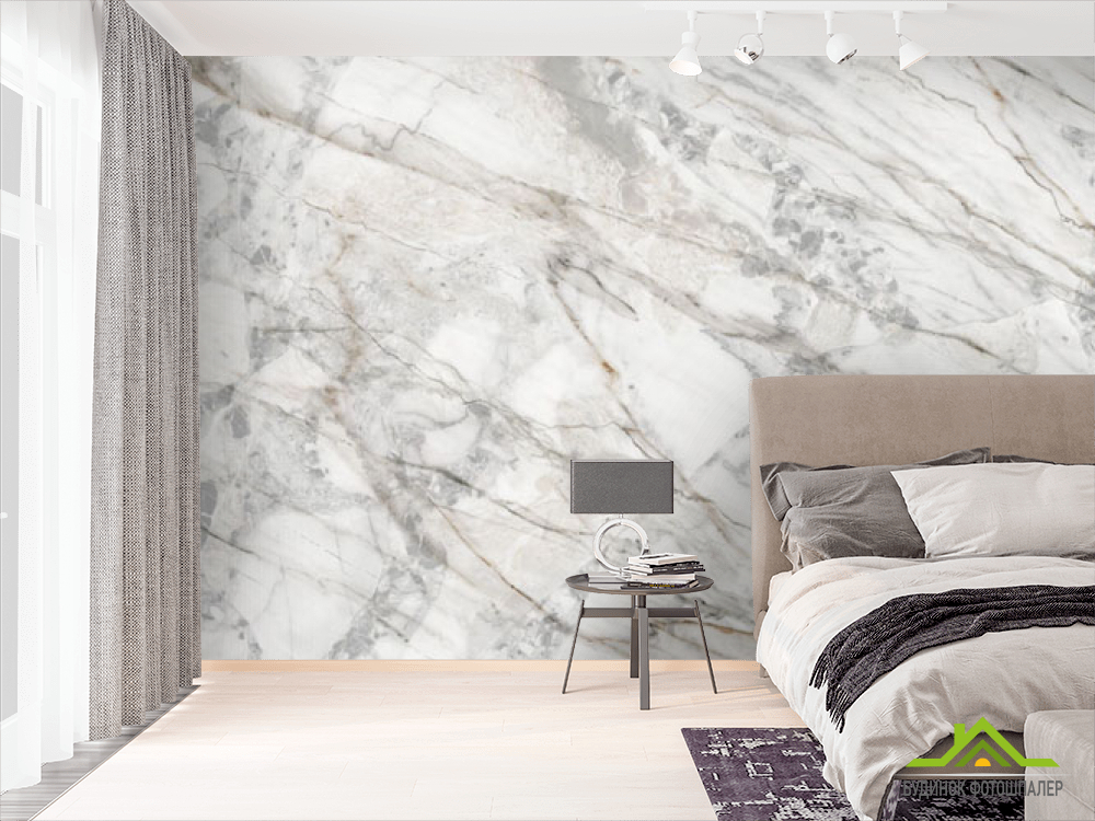 Фотошпалери сірий мармур
