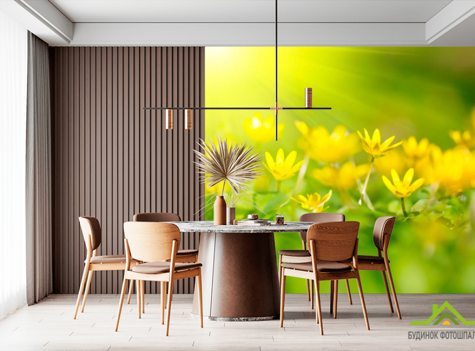 выбрать Фотообои Пролиски желтые Каталог фотообоев на стену