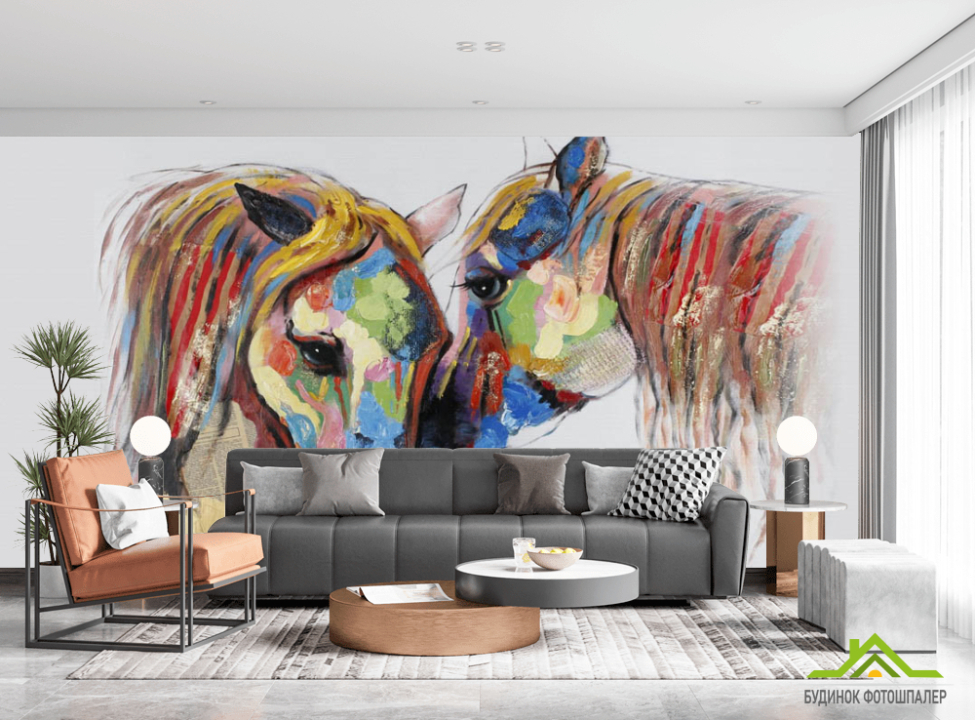 выбрать Фотошпалери Пара коней Каталог фотошпалер на стіну