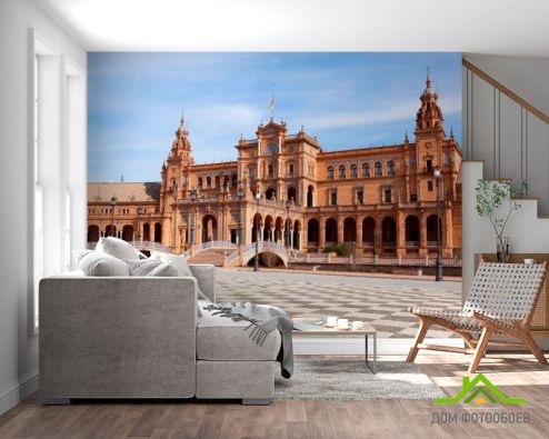 выбрать Фотообои Площадь в Испании Фотообои Дворцы и соборы на стену