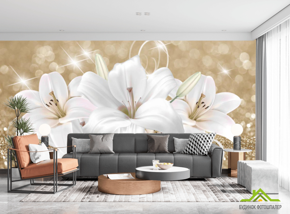 выбрать Фотошпалери 3 д лілія Каталог фотошпалер на стіну