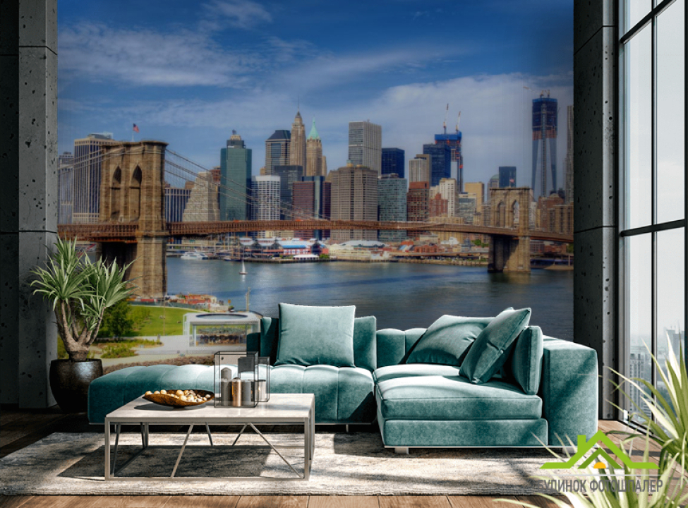 выбрать Фотообои каменный мост в мегаполисе Каталог фотообоев на стену