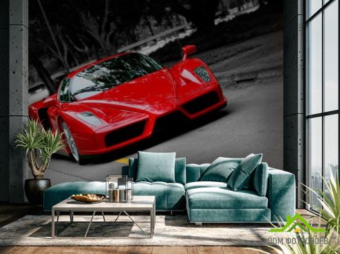 выбрать Фотообои Ferrari Enzo Фотообои Фотообои Транспорт: горизонталная, горизонтальная ориентация на стену