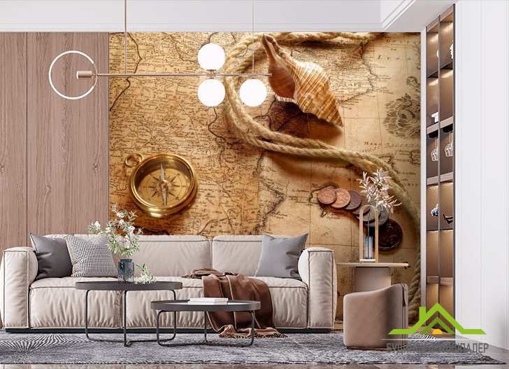 Фотошпалери Карта і компас