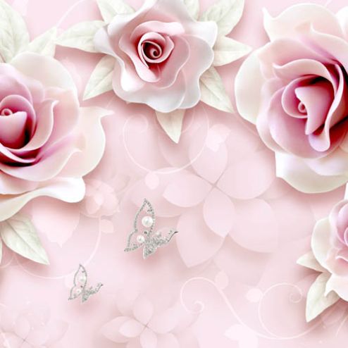 выбрать Фотообои керамические розы Каталог фотообоев на стену
