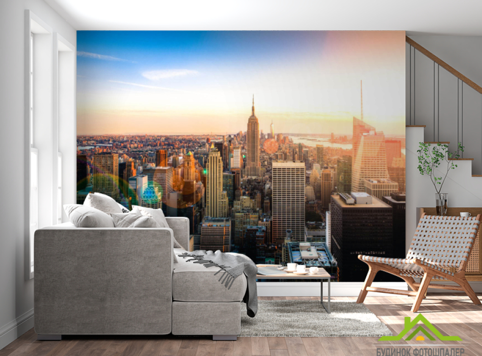 выбрать Фотообои Манхеттен на закате Каталог фотообоев на стену