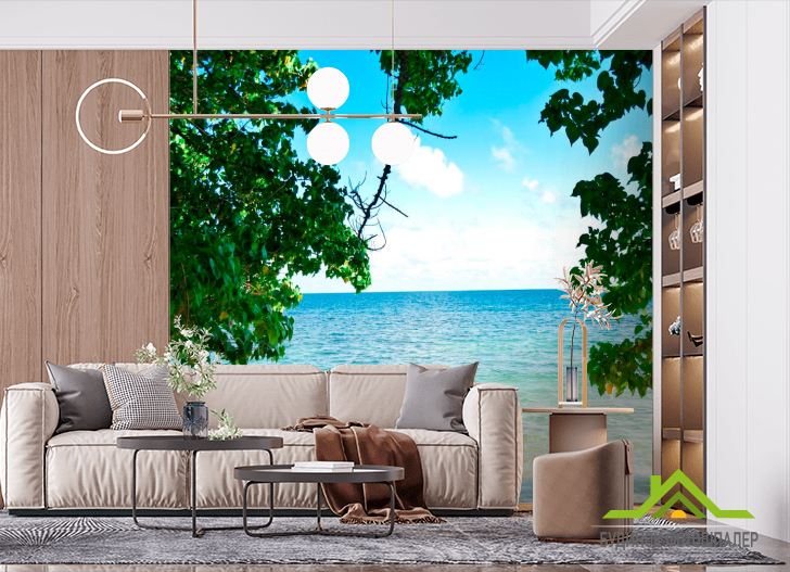 Фотошпалери Листя і небо