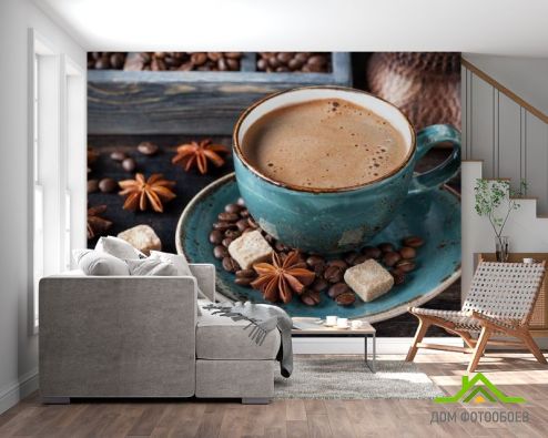 выбрать Фотообои кофе Фотообои Фотообои Еда и напитки: горизонталная, горизонтальная ориентация на стену