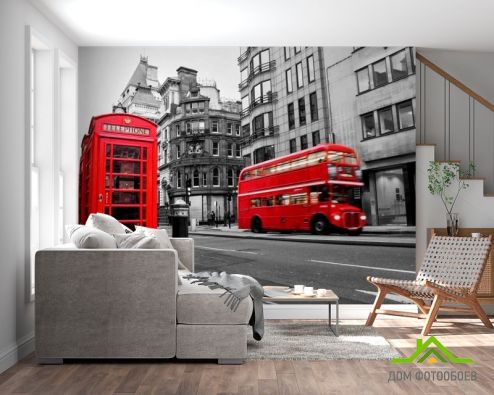 выбрать Фотообои Лондон Фотообои, цвет: «горизонталная, горизонтальная» на стену