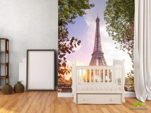 выбрать Фотошпалери ранок у Парижі Фотошпалери, колір: «вертикальна» на стіну
