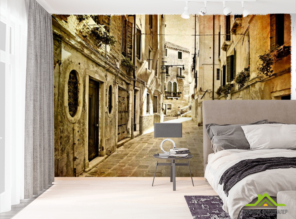 выбрать Фотошпалери Вуличка Фотошпалери Вінтажна Вуличка на стіну