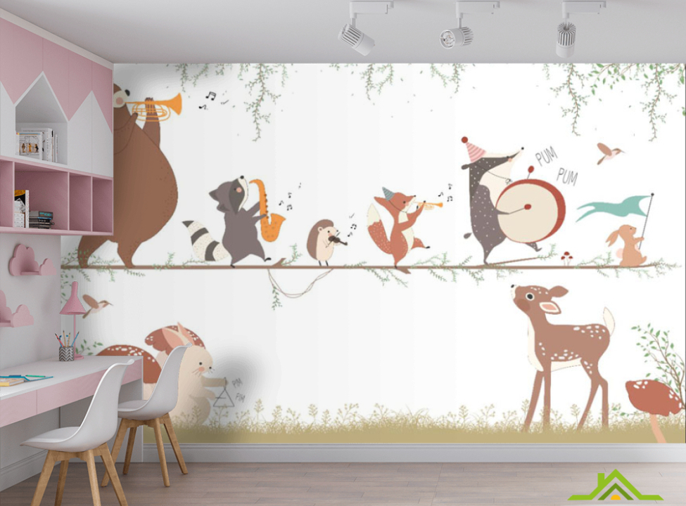 выбрать Фотошпалери музичний ансамбль з тварин Каталог фотошпалер на стіну