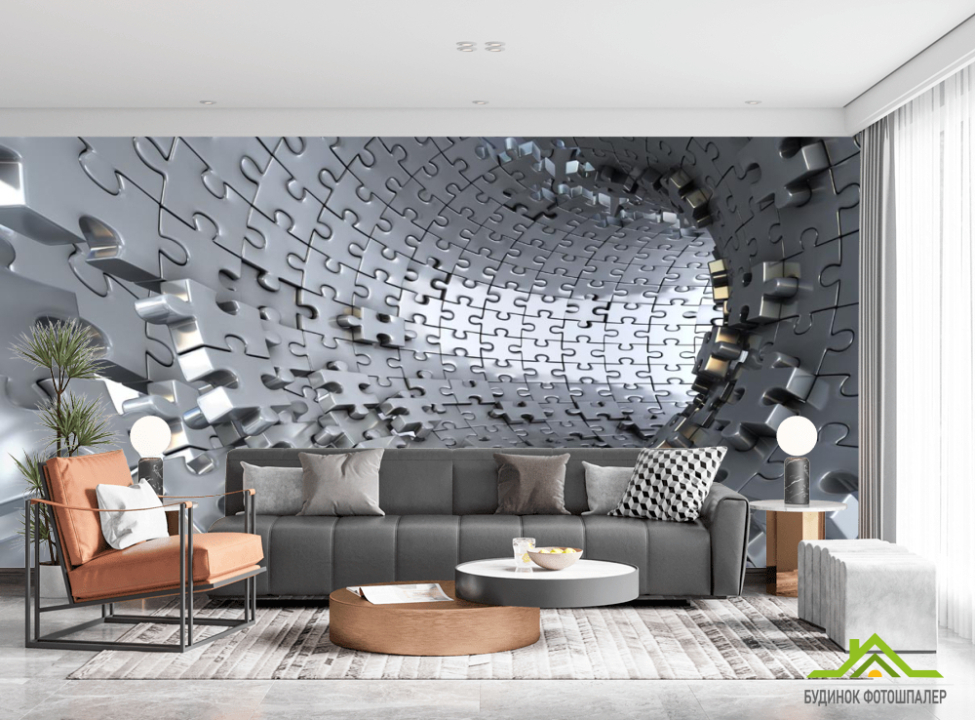 выбрать Фотошпалери Тунель з пазлів Каталог фотошпалер на стіну