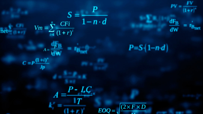 Фотошпалери Формули на синьому