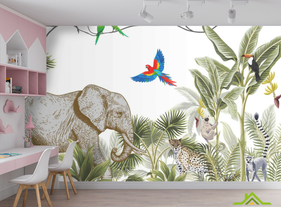 выбрать Фотошпалери джунглі з тваринами Каталог фотошпалер на стіну