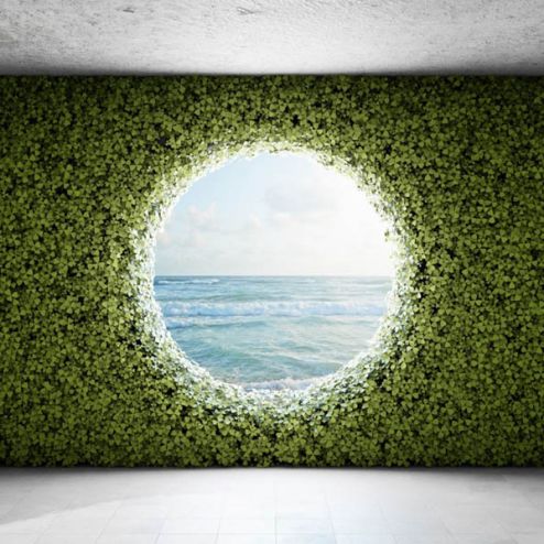 выбрать Фотообои вид на море Зеленые фотообои на стену