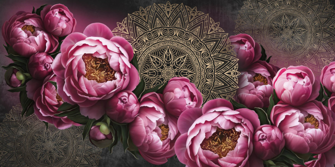 Фотообои Цветы и восток