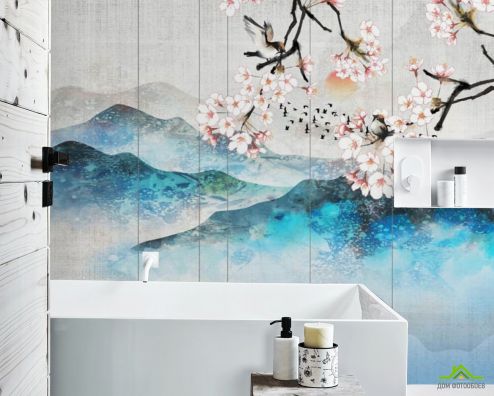 выбрать Фотообои Японские мотивы Фотообои в ванную на стену