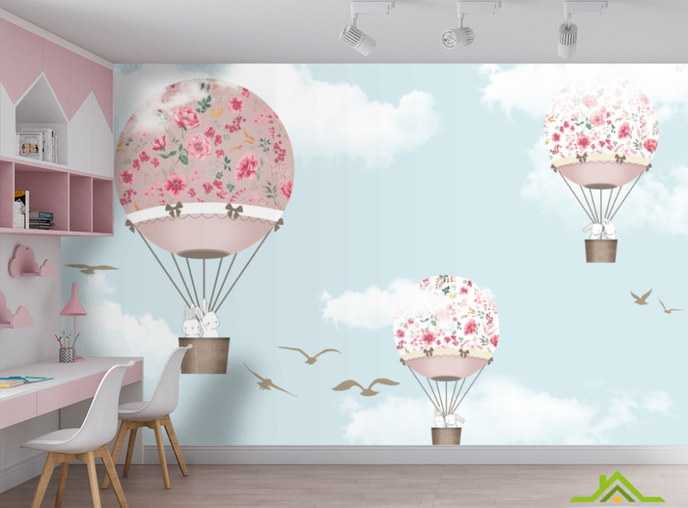 выбрать Фотообои Воздушные шары в небе Каталог фотообоев на стену