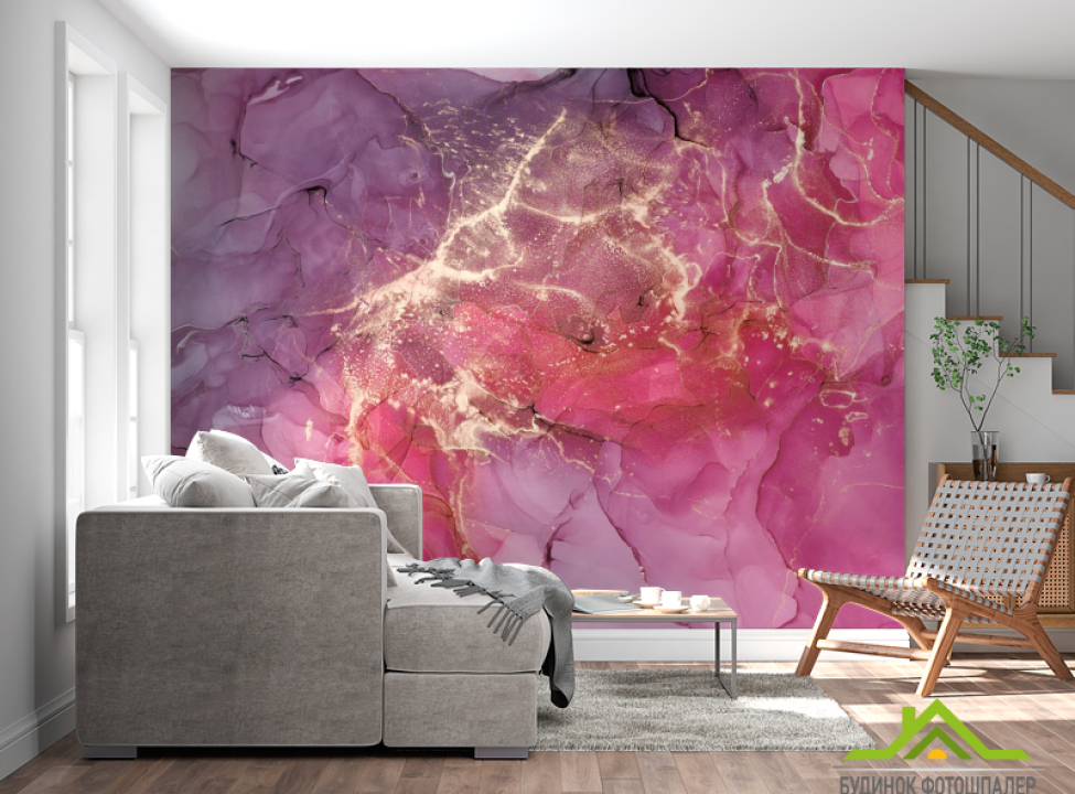 выбрать Фотообои Яркий розовый Fluid art Каталог фотообоев на стену