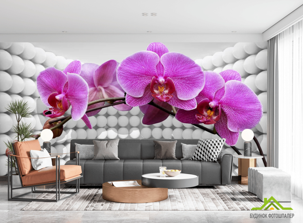 выбрать Фотошпалери 3Д орхідея Каталог фотошпалер на стіну