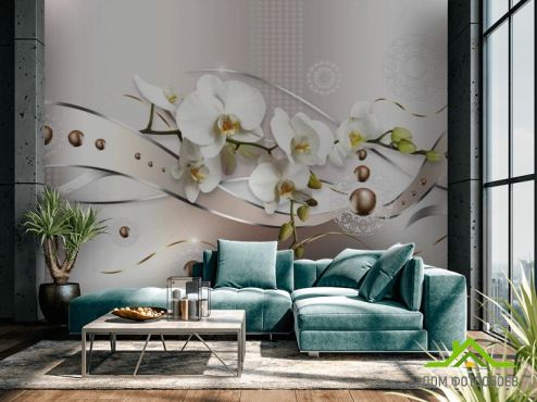 выбрать Фотообои Орхидеи 3Д Фотообои Цветы на стену