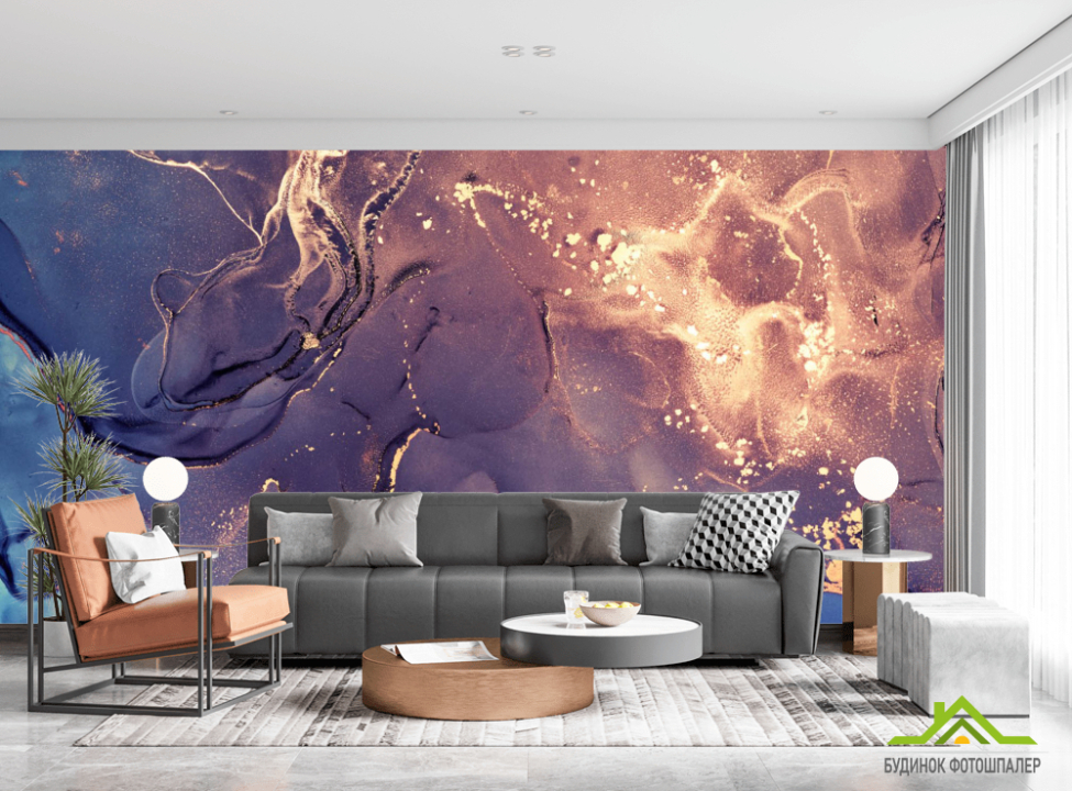 выбрать Фотошпалери Фіолетовий Fluid art Каталог фотошпалер на стіну