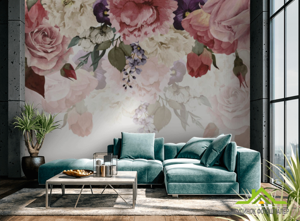 выбрать Фотошпалери Квіткове асорті Каталог фотошпалер на стіну