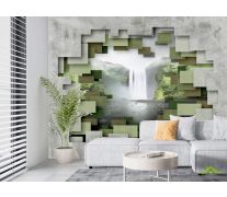 Фотообои Стена с видом на водопад