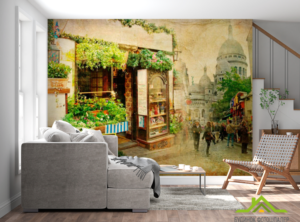 выбрать Фотообои Магазин, люди, улица Каталог фотообоев на стену
