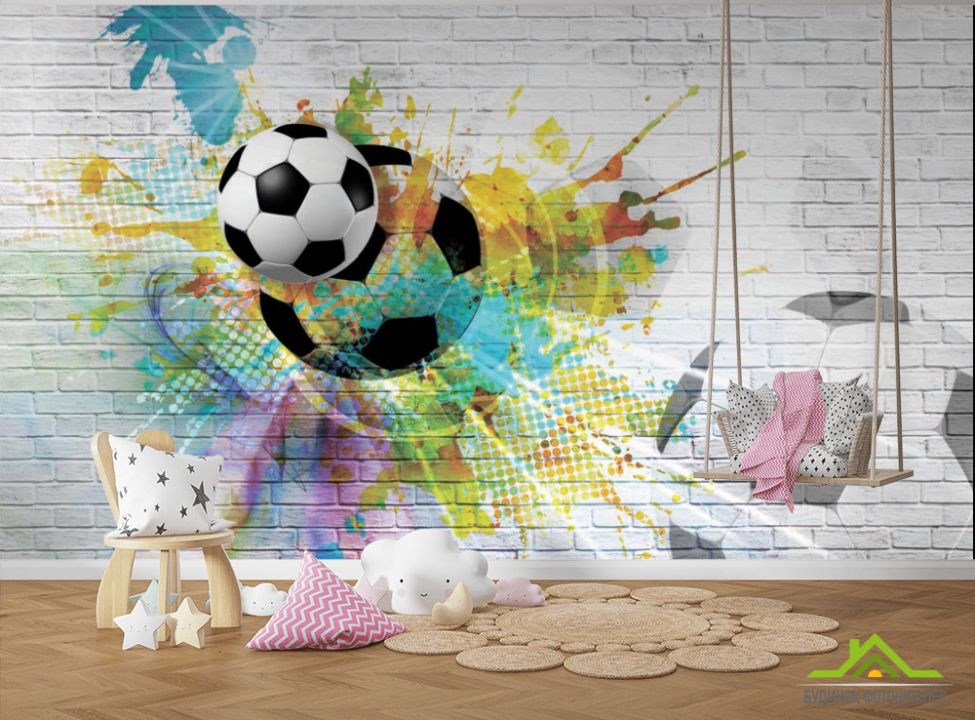 выбрать Фотообои Футбольный мяч Фотообои для подростка на стену