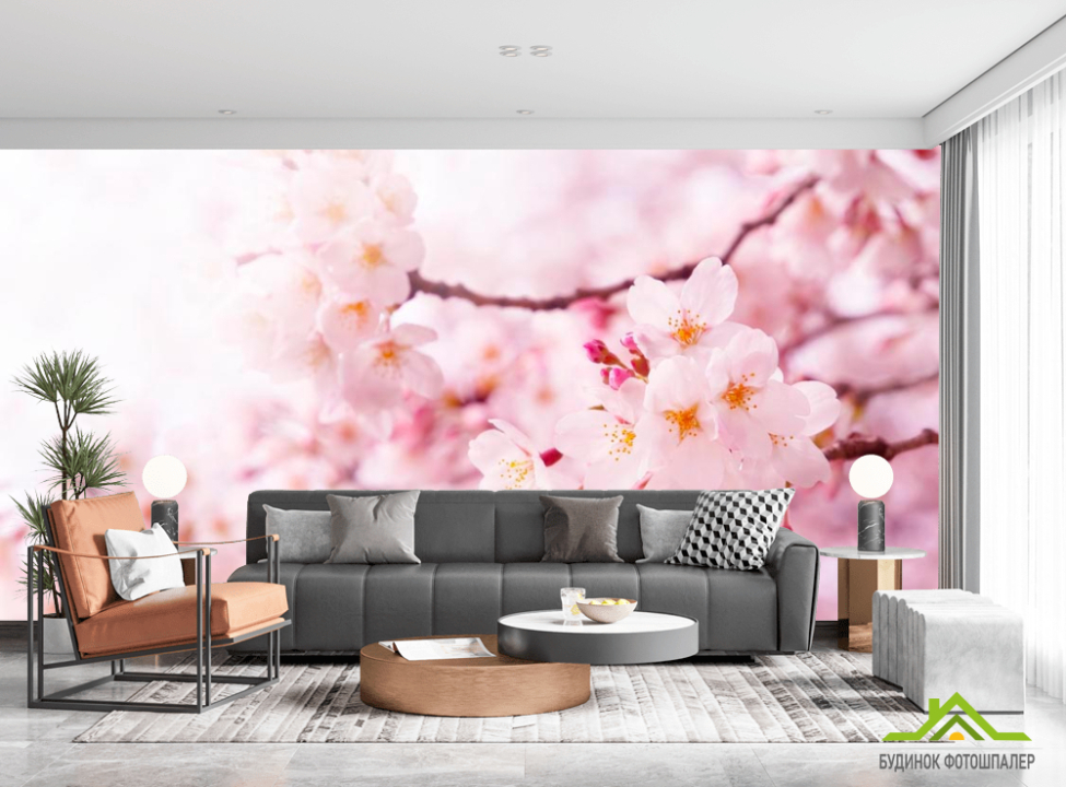 выбрать Фотошпалери Навесні квітуча вишня Каталог фотошпалер на стіну