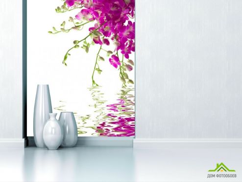 выбрать Фотообои Малиновые цветочки Фотообои, цвет: «вертикальная» на стену