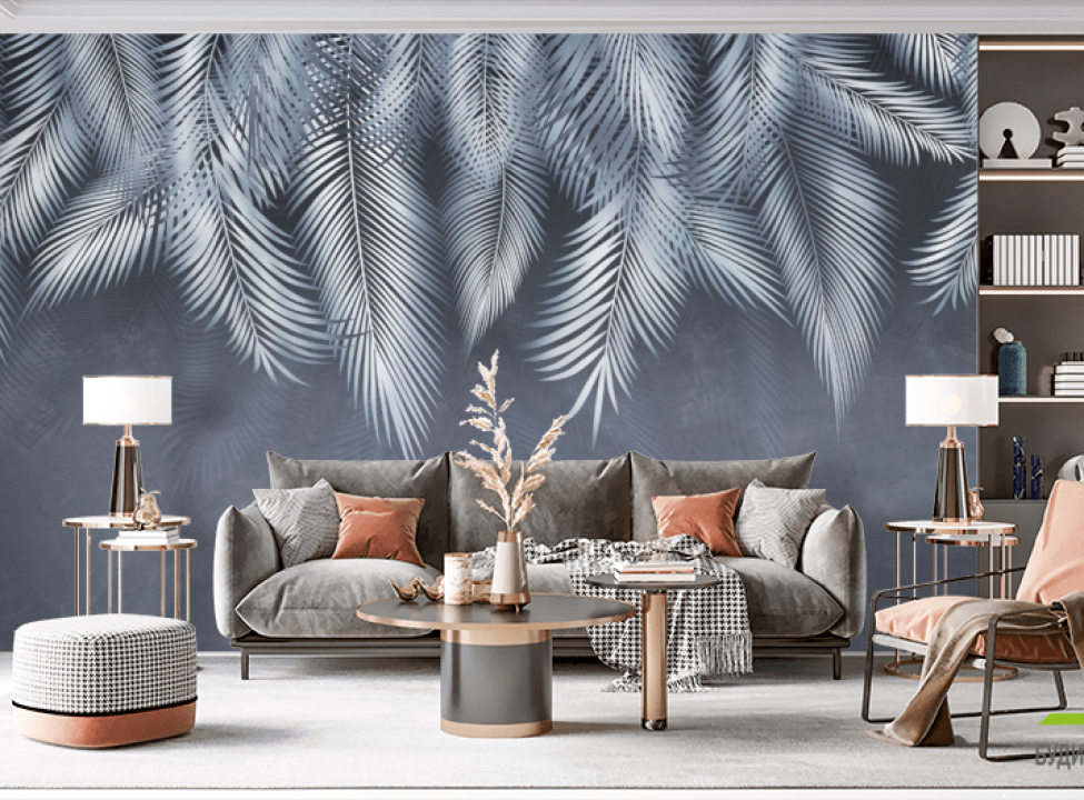 выбрать Фотошпалери Графічні пальмове листя Каталог фотошпалер на стіну