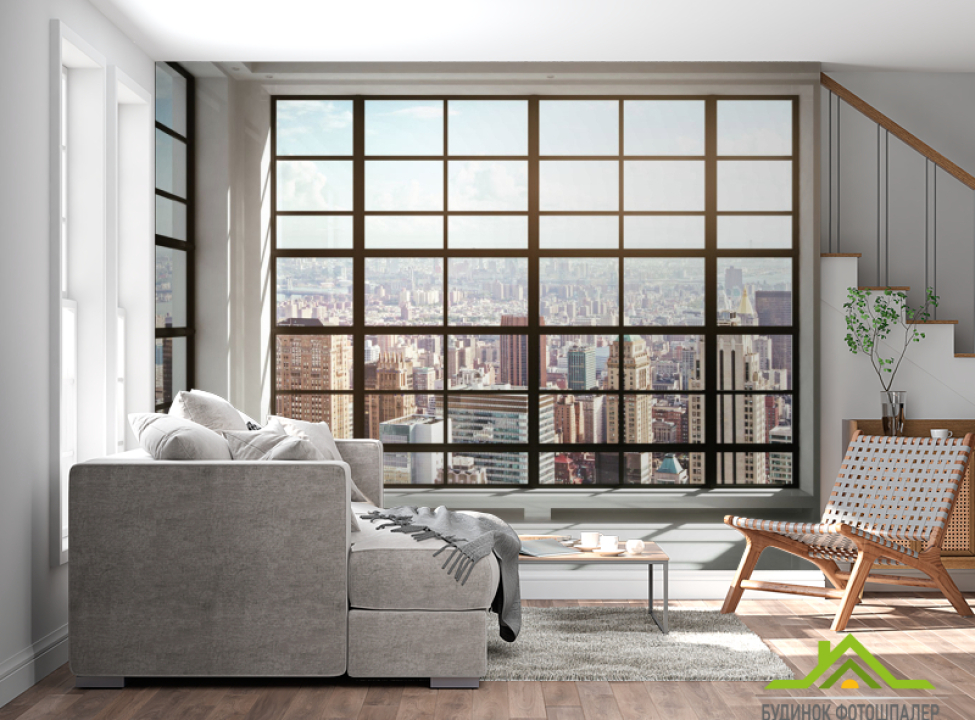 выбрать Фотошпалери Вид з вікна на місто Каталог фотошпалер на стіну