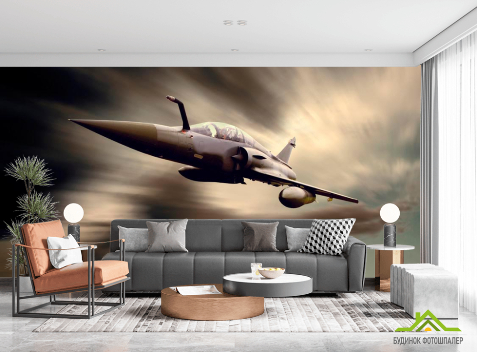 выбрать Фотообои Истребитель в небе Каталог фотообоев на стену