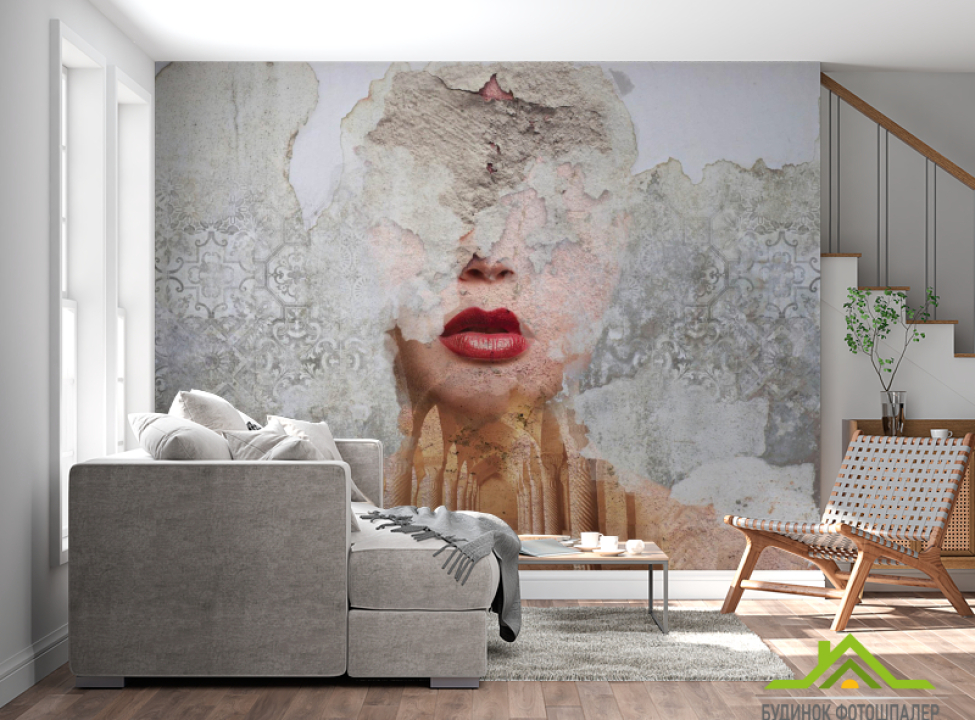 выбрать Фотошпалери дівчина абстрактна Каталог фотошпалер на стіну