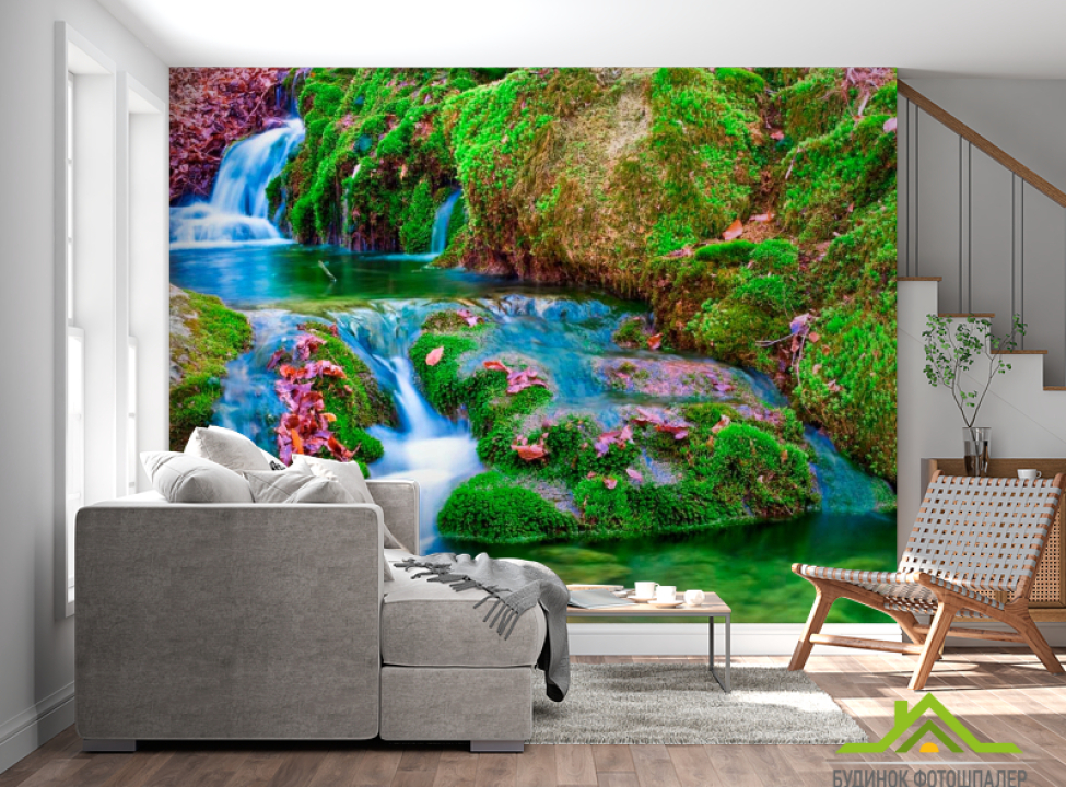 выбрать Фотообои Мох, вода Фотообои Природа на стену