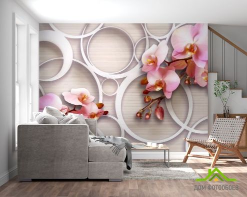 выбрать Фотообои Орхидеи 3д Фотообои, цвет: «разноцветный, картинка» на стену