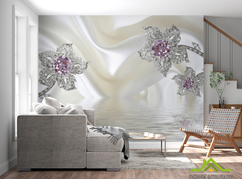 выбрать Фотошпалери Срібні брошки Каталог фотошпалер на стіну