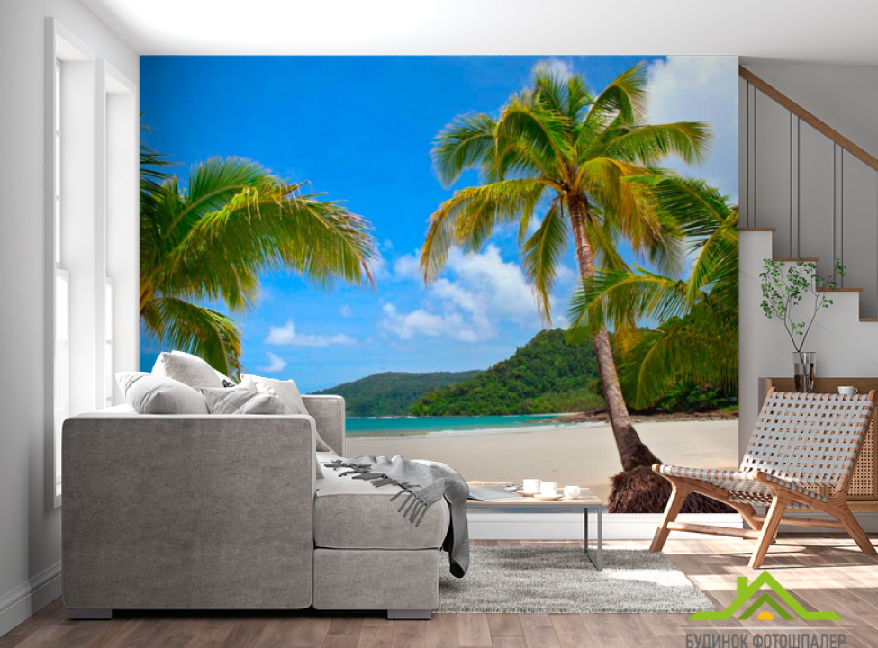 выбрать Фотошпалери Гори в зелені і море Каталог фотошпалер на стіну