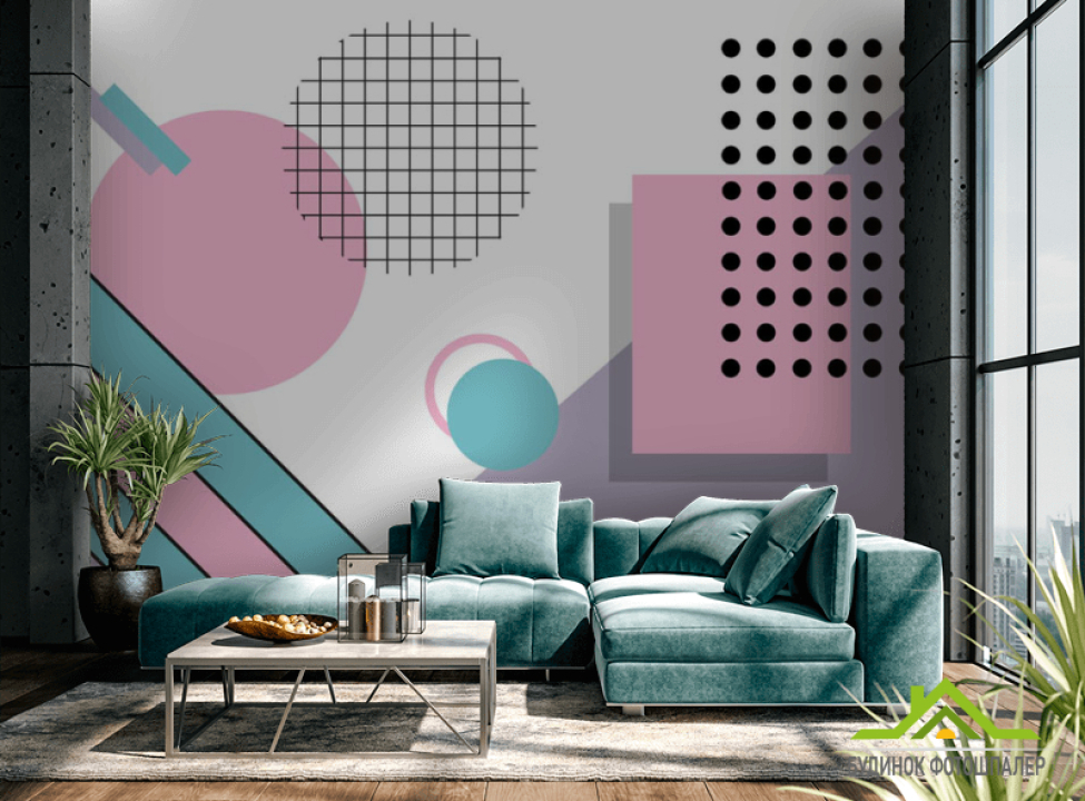 выбрать Фотошпалери Мемфіс геометрія Каталог фотошпалер на стіну
