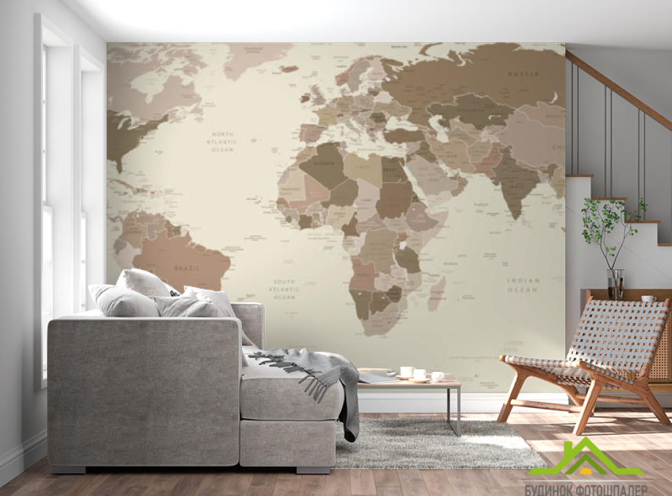 выбрать Фотошпалери коричнева карта Каталог фотошпалер на стіну