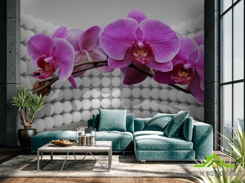 выбрать Фотообои 3д орхидея Фотообои 3D фотообои: горизонталная, горизонтальная ориентация на стену