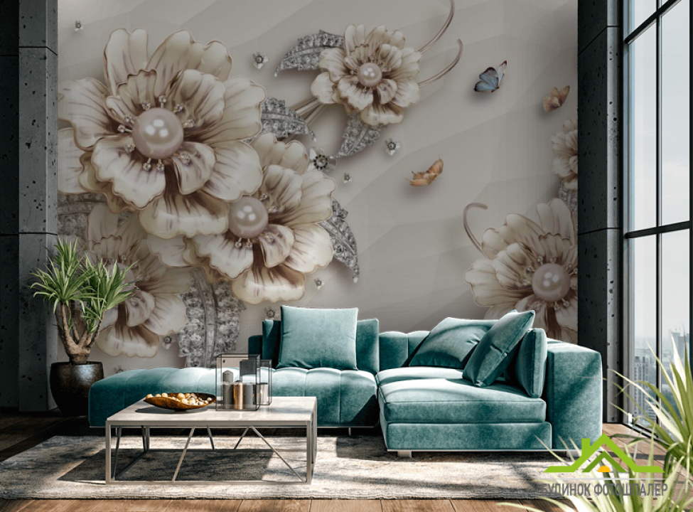 выбрать 3д фотообои 3д брошь Каталог фотообоев на стену