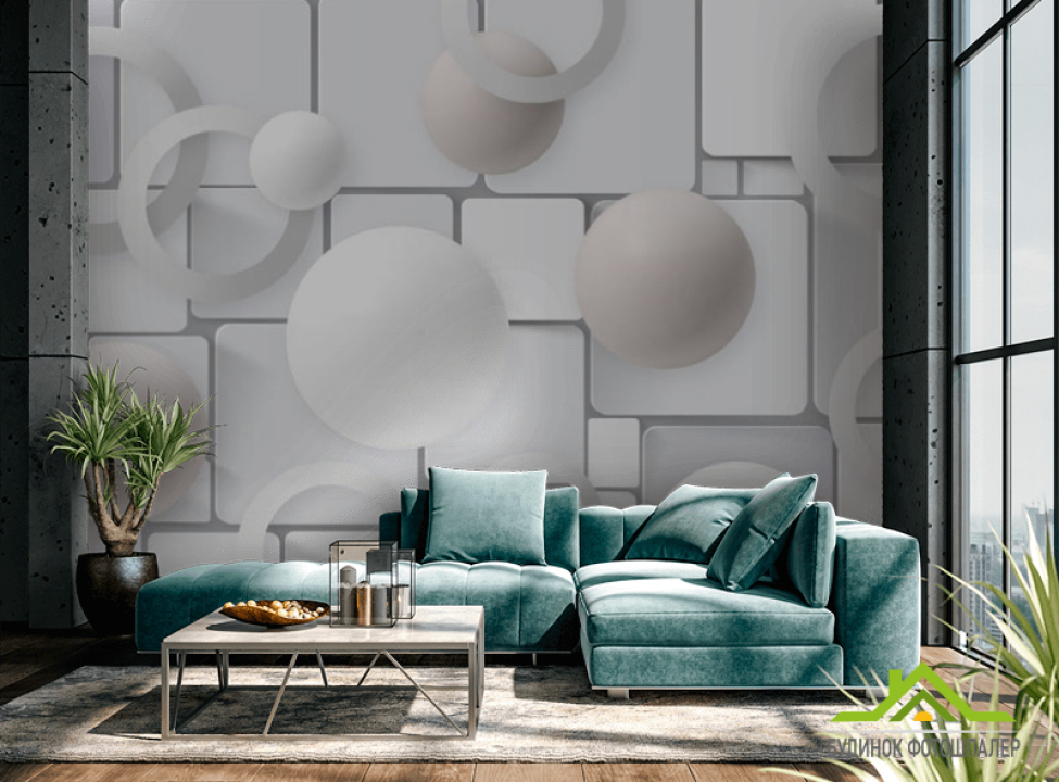 выбрать Фотошпалери 3Д кулі Каталог фотошпалер на стіну