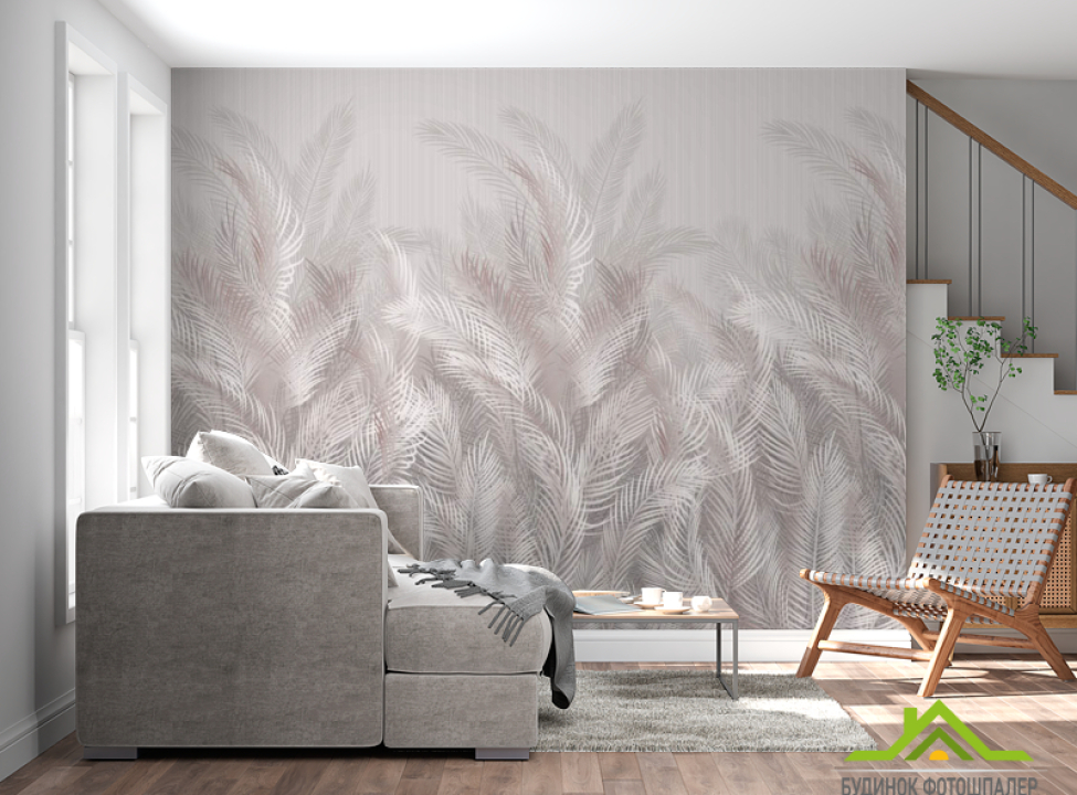 выбрать Фотошпалери бежеві листя тропічні Каталог фотошпалер на стіну