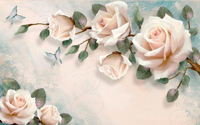 Фотообои Нежные розы